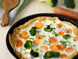 Quiche petits légumes